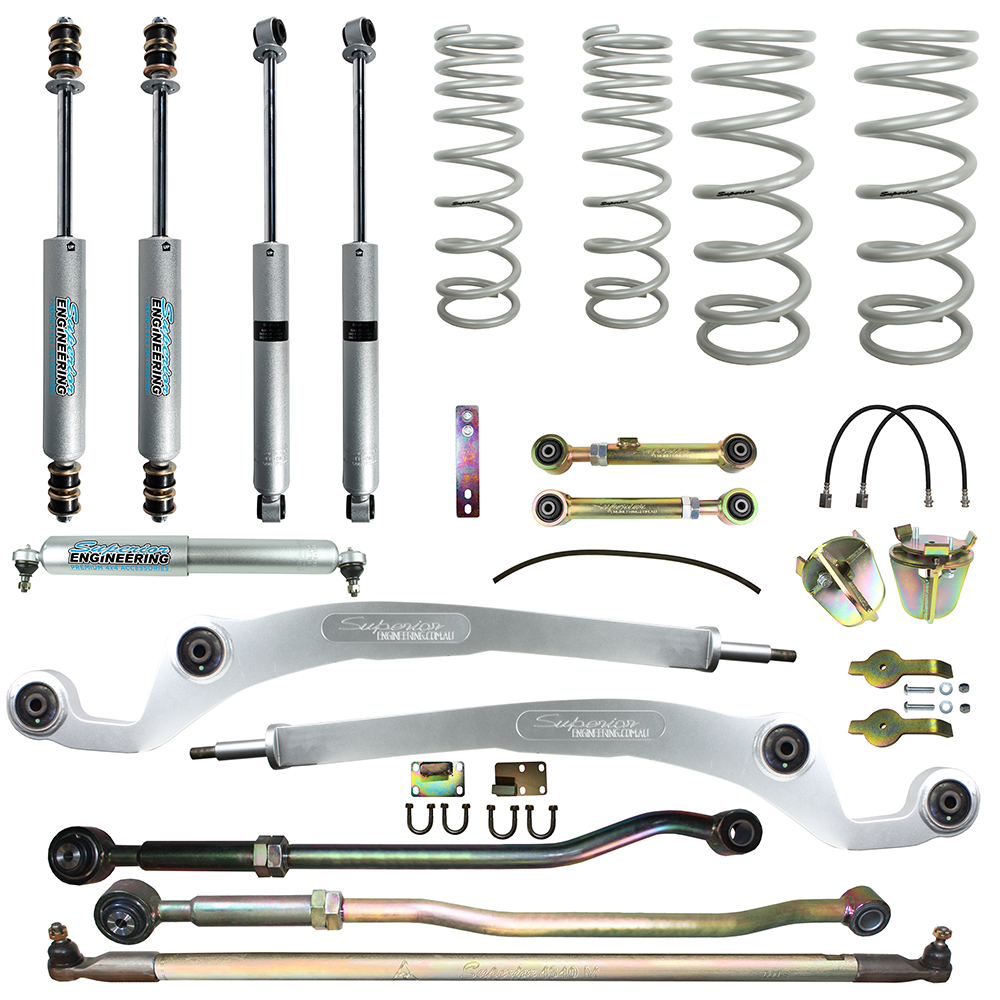 Superior Engineering 3 Inch (75mm) Lift Kit Suitable For Nissan Patrol GU 2000 on Wagon 3lt/4.2lt TD - SUP-GU2-W-KIT-3INCH